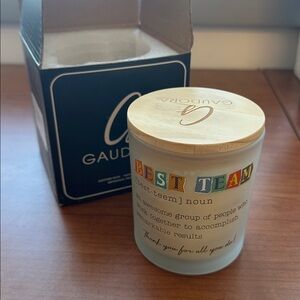 Best Team Scented Candle with Wooden Lid